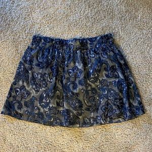 Aerie Paisley Mini Skirt